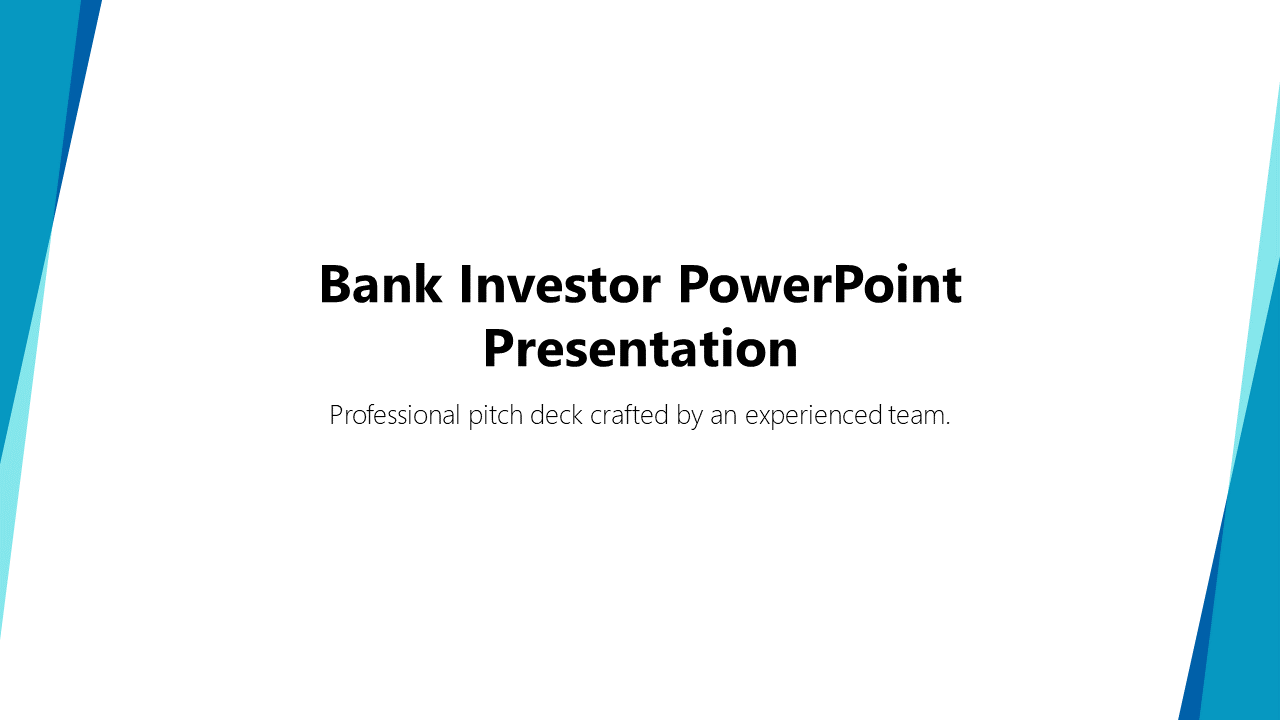 Bank Investor PowerPoint Presentation